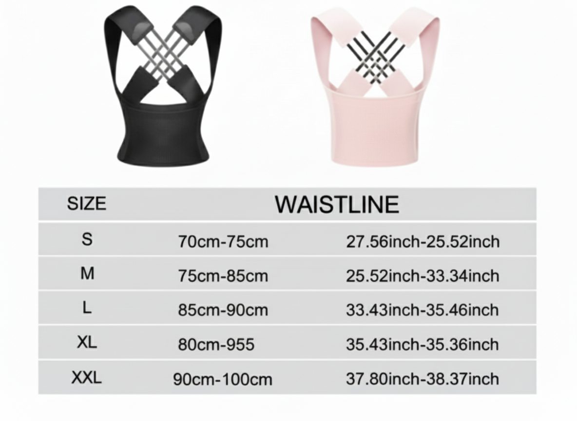 🦴 Rugbrace Houdingscorrector – Verstelbare Rugsteun voor een Rechte Houding & Minder Rugpijn